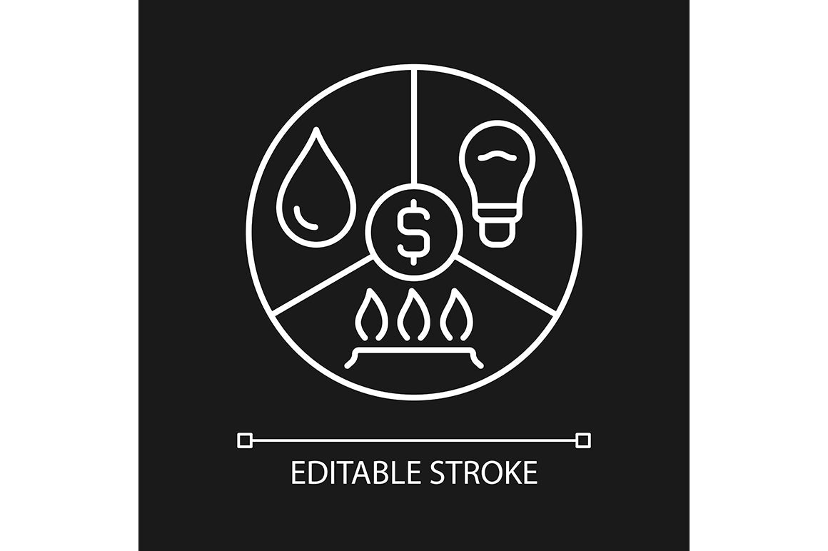 Financial literacy linear icons set for dark and light mode
