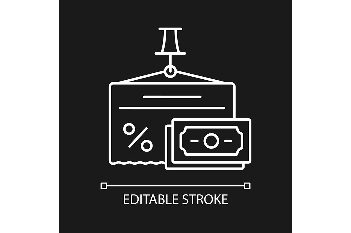 Financial literacy linear icons set for dark and light mode