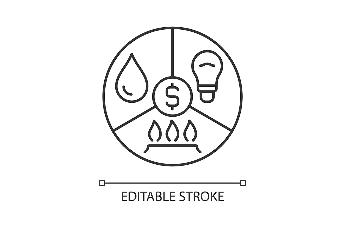 Financial literacy linear icons set for dark and light mode