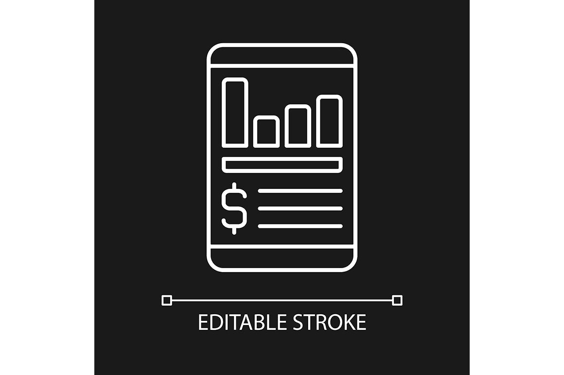 Financial literacy linear icons set for dark and light mode