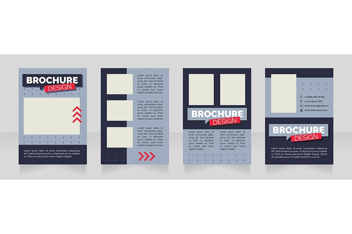 Find job blank brochure design bundle