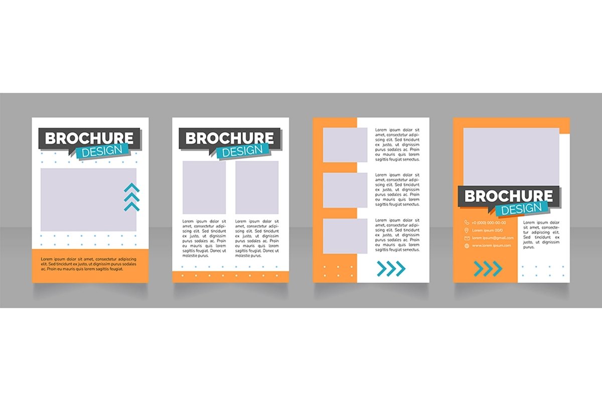 Find job blank brochure design bundle