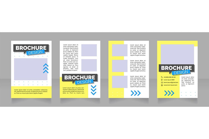 Find job blank brochure design bundle