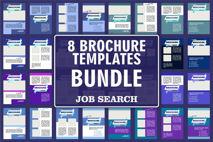 Find job brochure design bundle