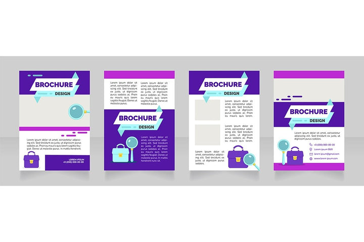 Find job brochure design bundle