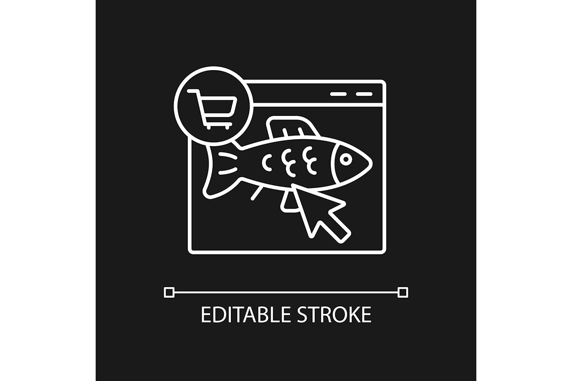 Fishing industry linear icons set for dark and light mode