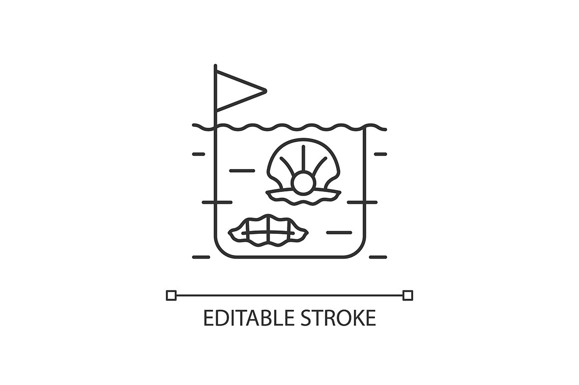Fishing industry linear icons set for dark and light mode