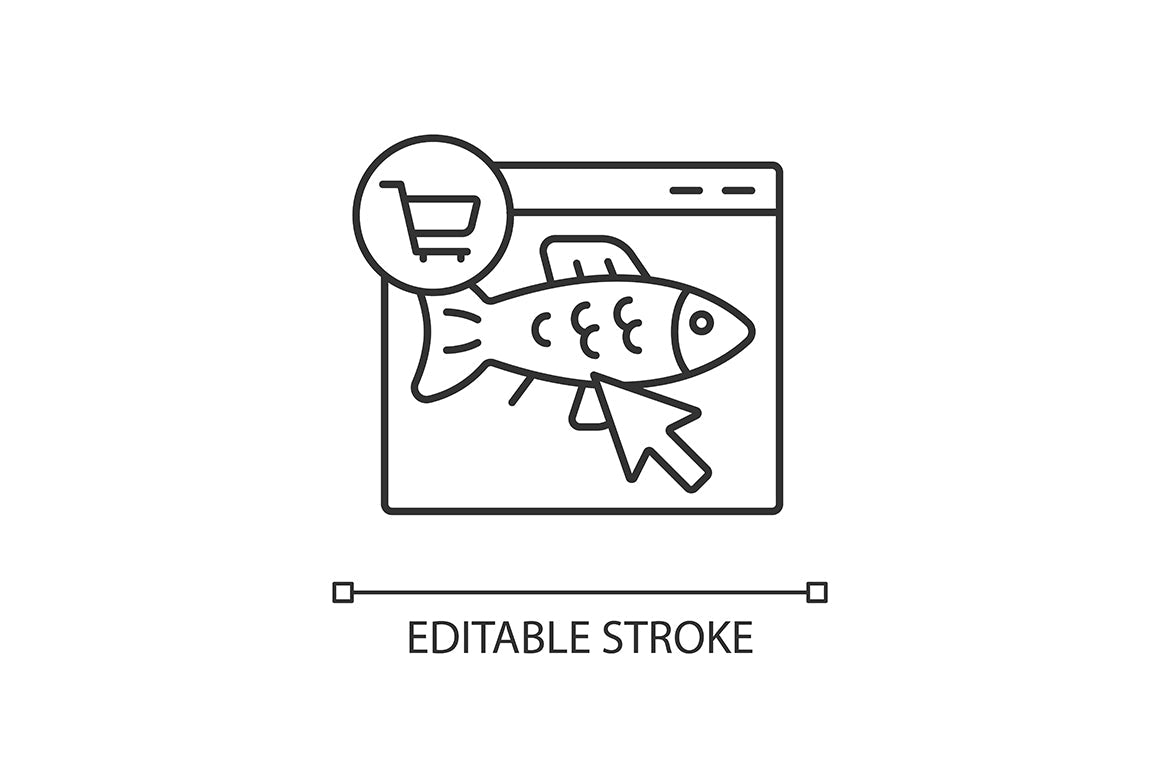 Fishing industry linear icons set for dark and light mode