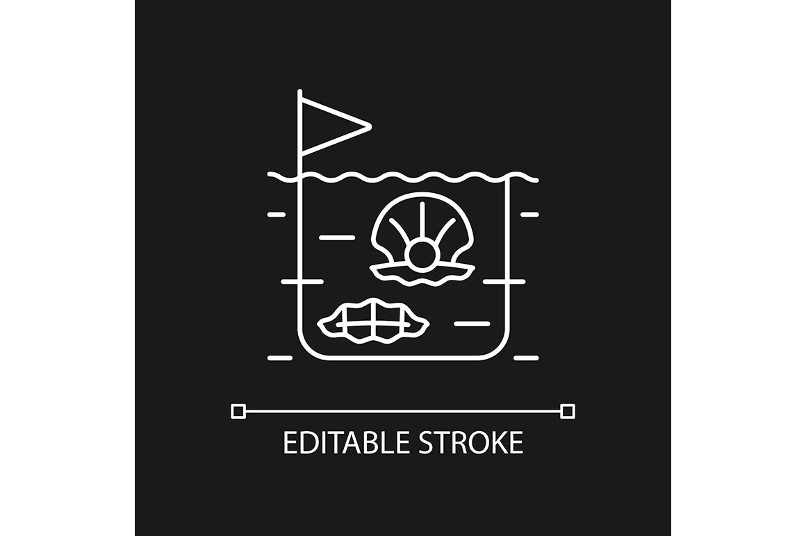 Fishing industry linear icons set for dark and light mode