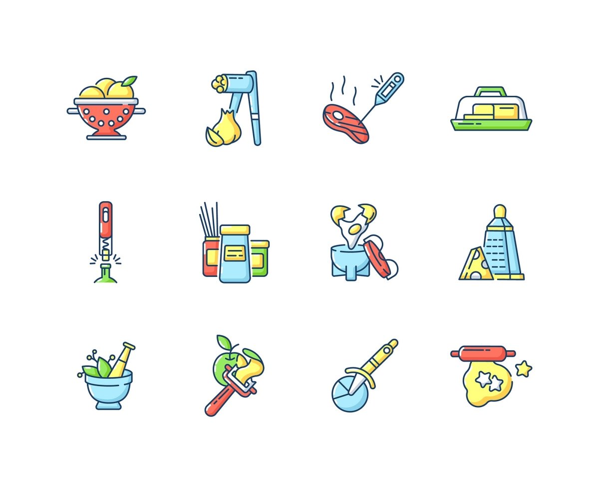 Food and drink icon bundle