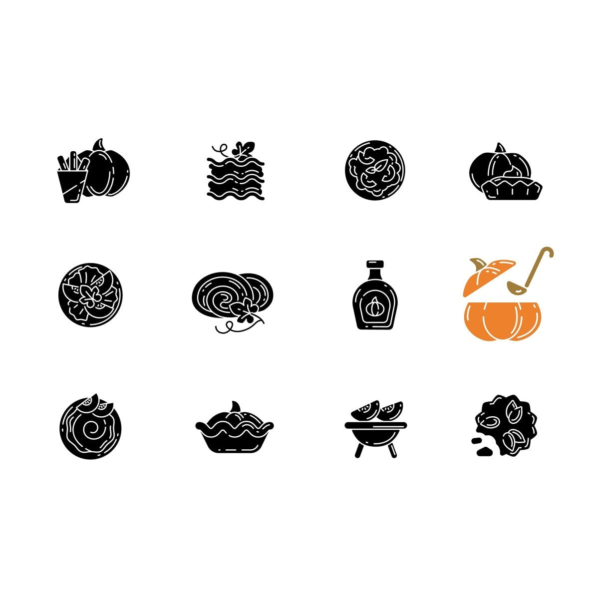 Food and drink icon bundle