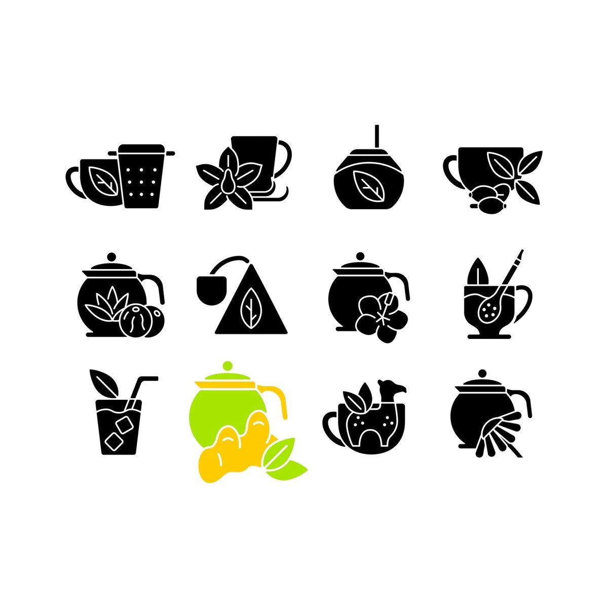 Food and drink icon bundle