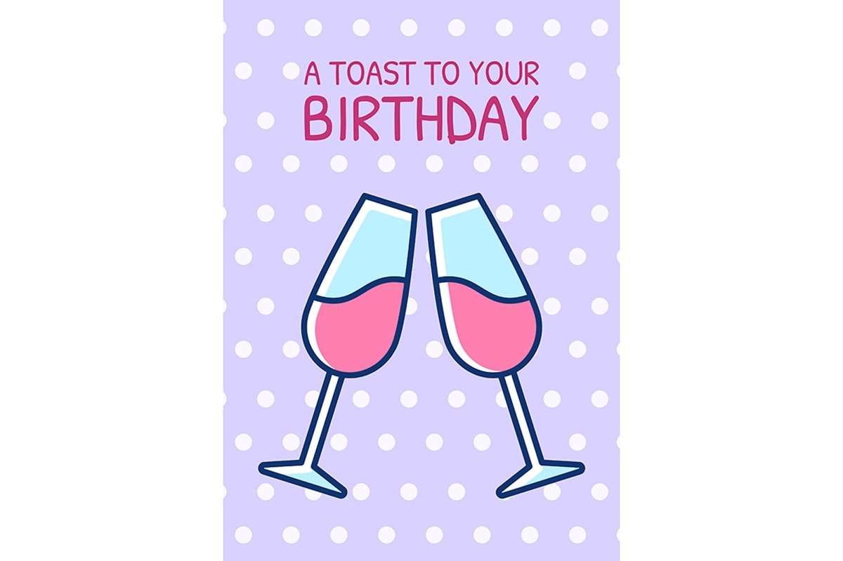 Food lovers greeting card with color icon element set