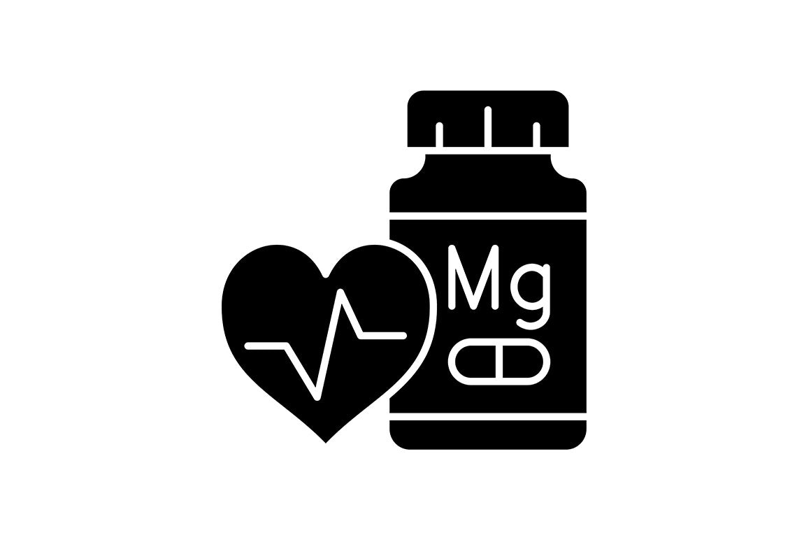 Food supplements black glyph icons set
