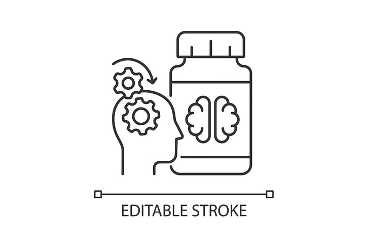 Food supplements linear icons set for dark and light mode