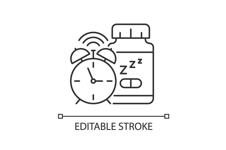 Food supplements linear icons set for dark and light mode