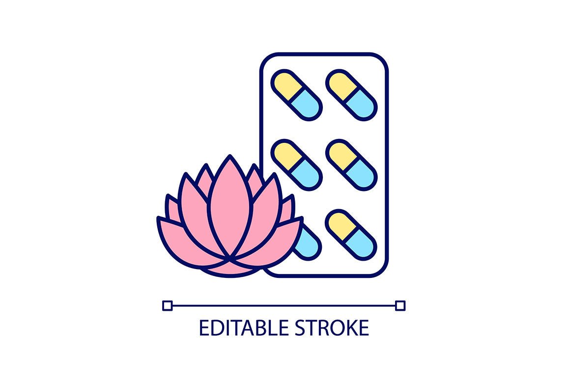 Food supplements RGB color icons set