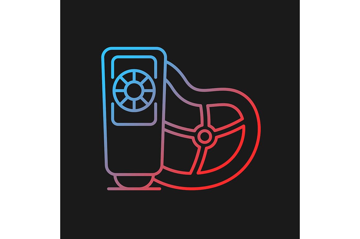 Food testing gradient icons set for dark and light mode