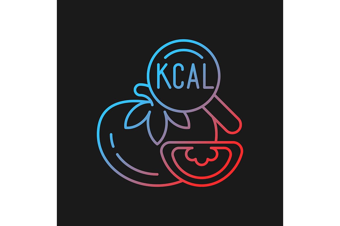 Food testing gradient icons set for dark and light mode