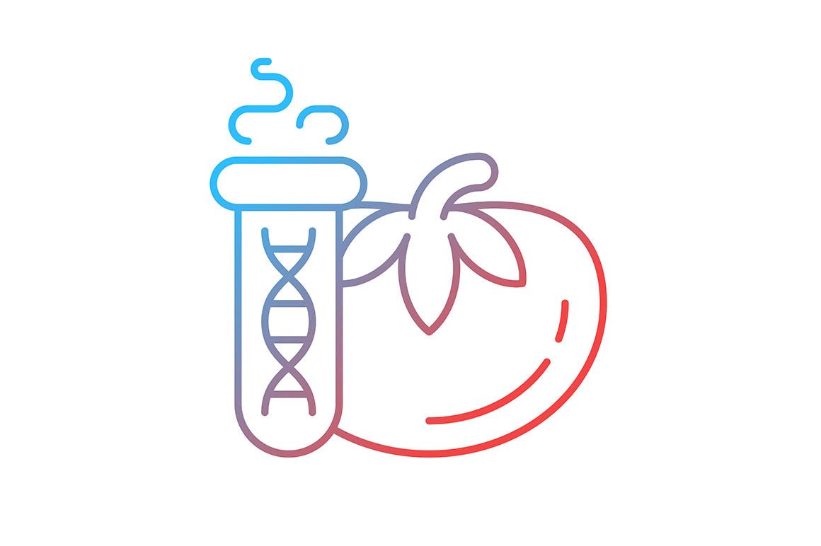 Food testing gradient icons set for dark and light mode