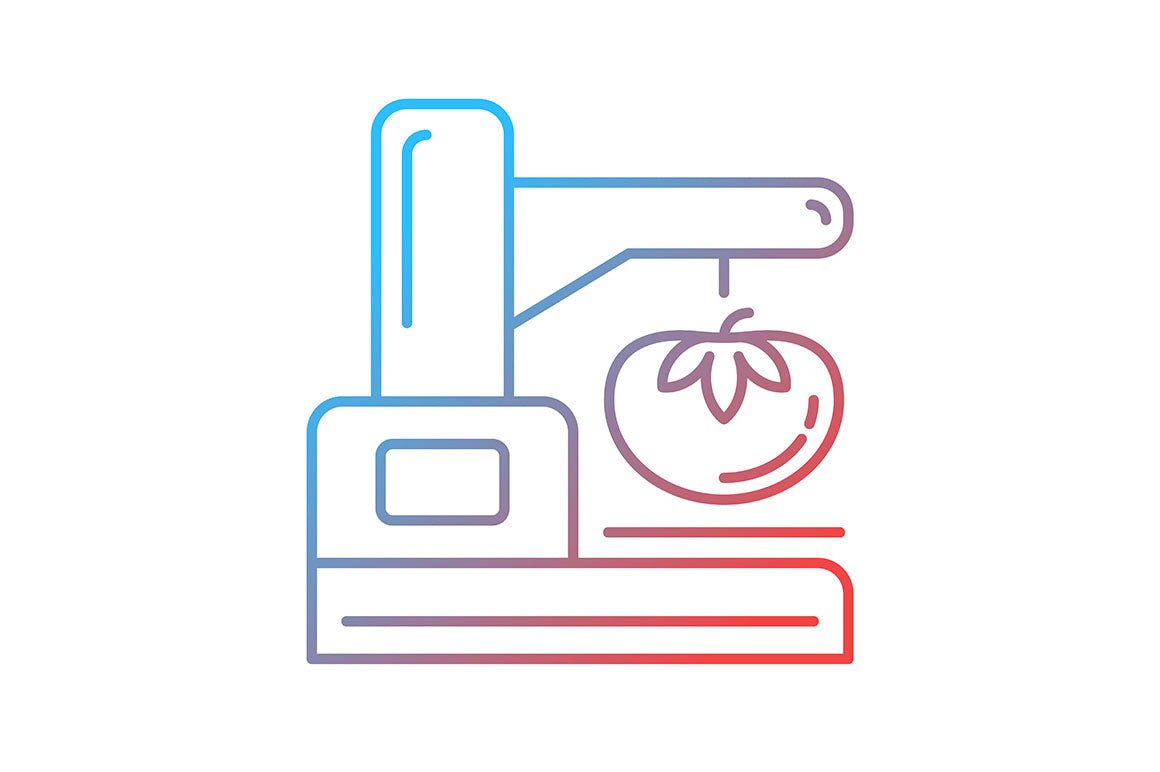 Food testing gradient icons set for dark and light mode
