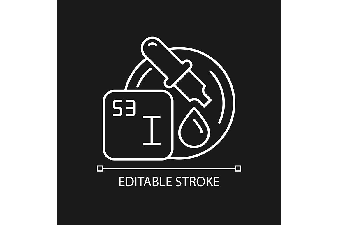 Food testing linear icons set for dark and light mode