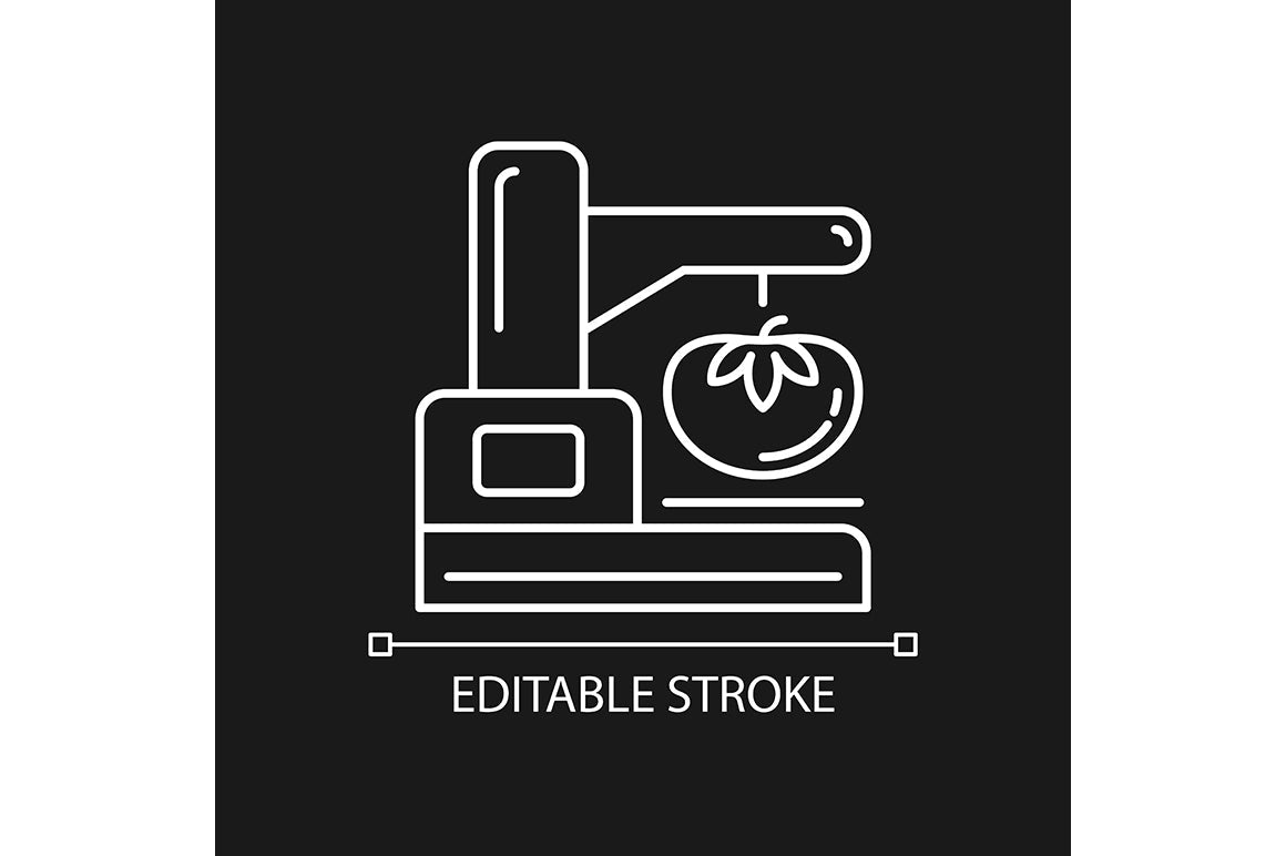 Food testing linear icons set for dark and light mode