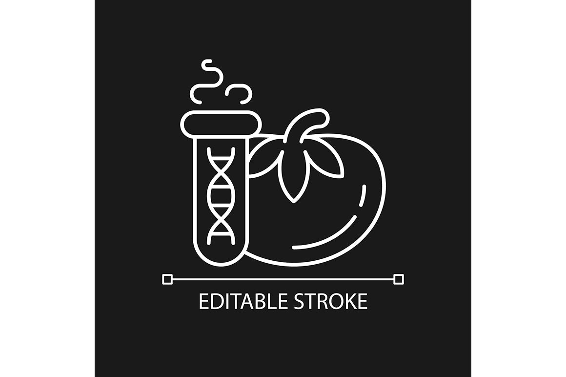 Food testing linear icons set for dark and light mode