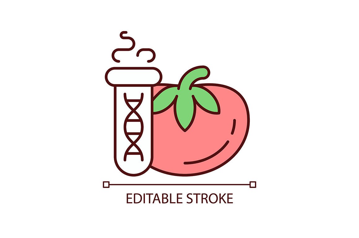 Food testing RGB color icons set