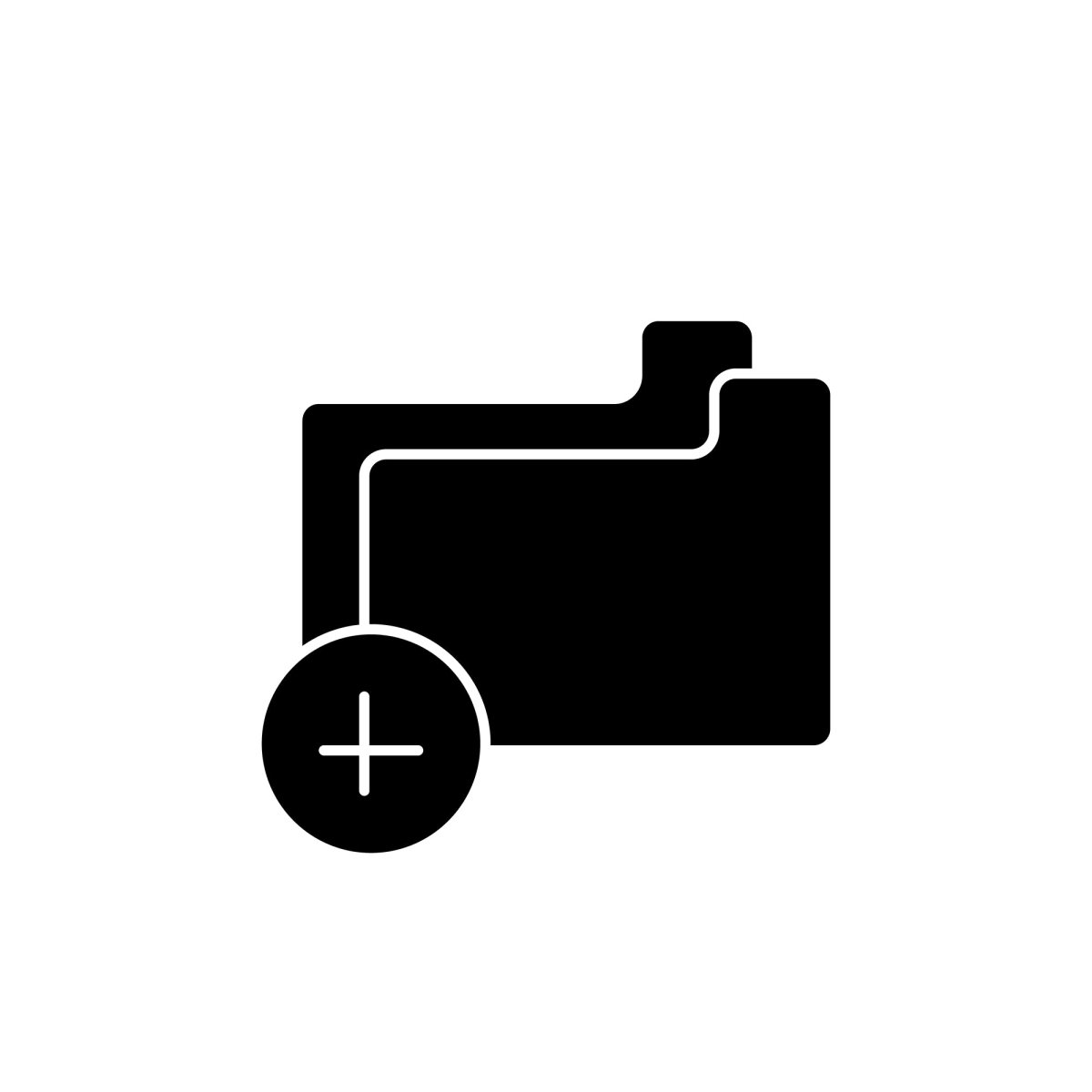 Freelance professions elements black glyph icons set on white space