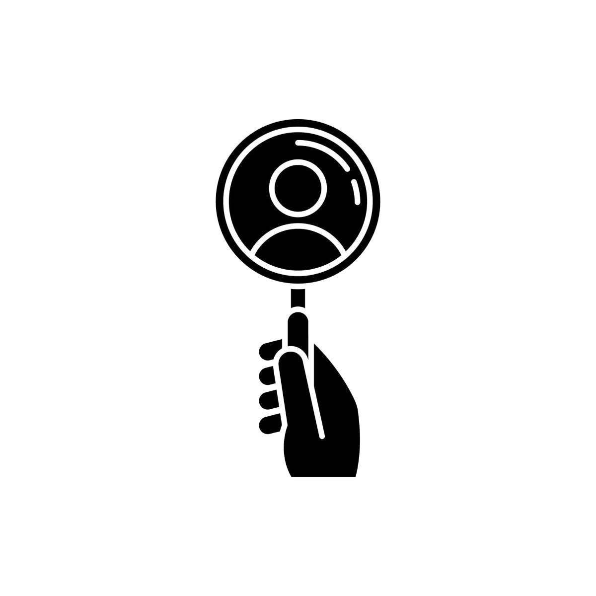 Freelance professions elements black glyph icons set on white space