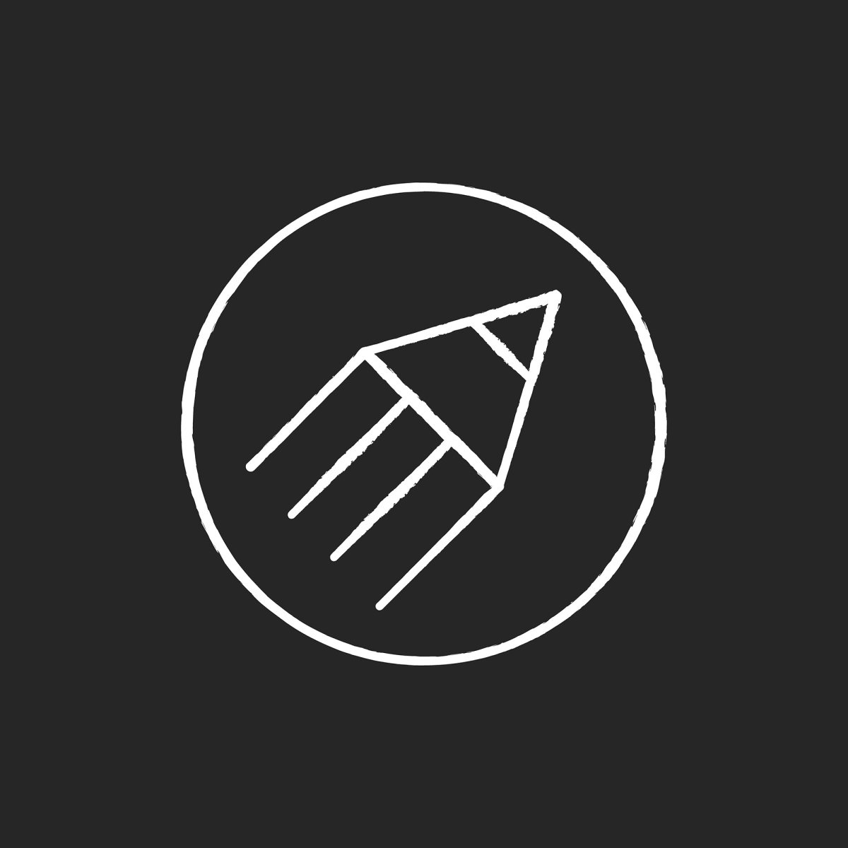 Freelance professions elements chalk white icons set on black background