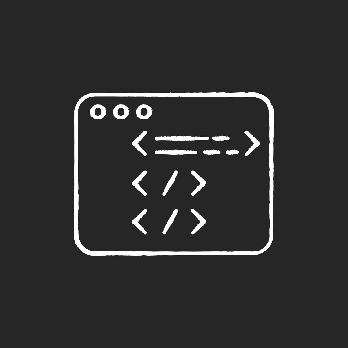 Freelance professions elements chalk white icons set on black background