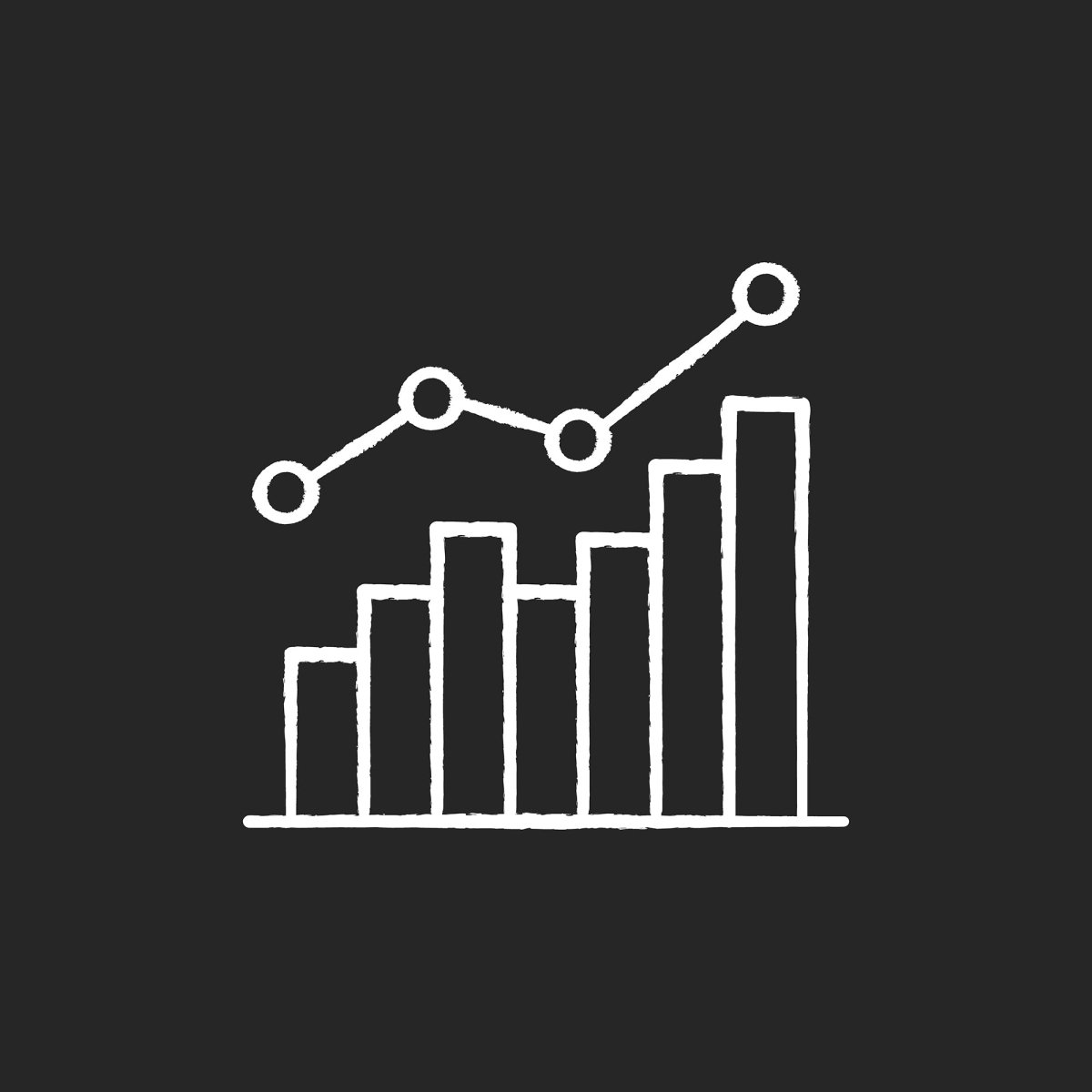 Freelance professions elements chalk white icons set on black background