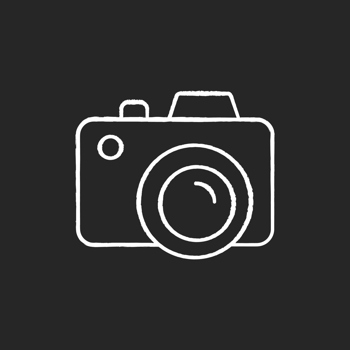 Freelance professions elements chalk white icons set on black background