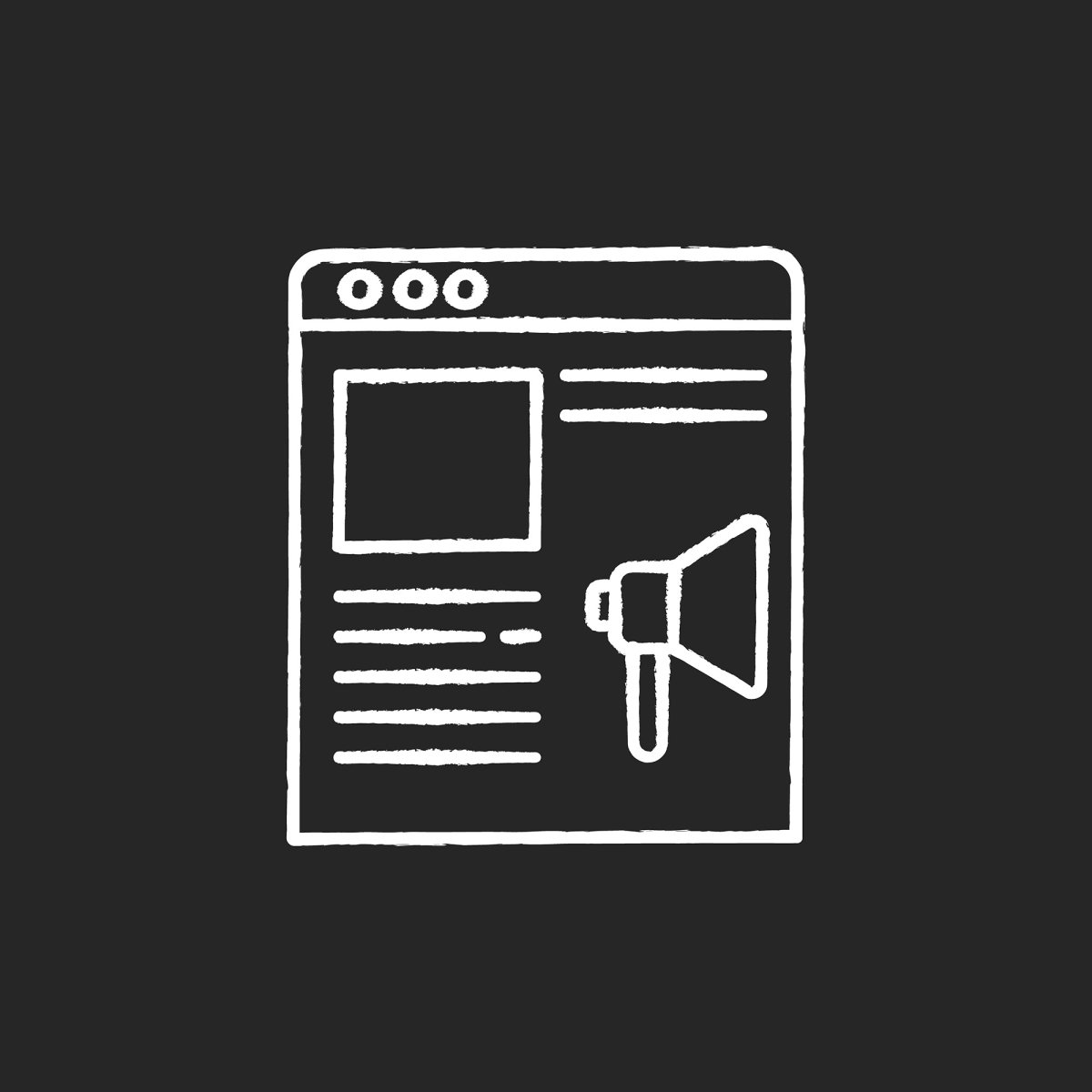 Freelance professions elements chalk white icons set on black background