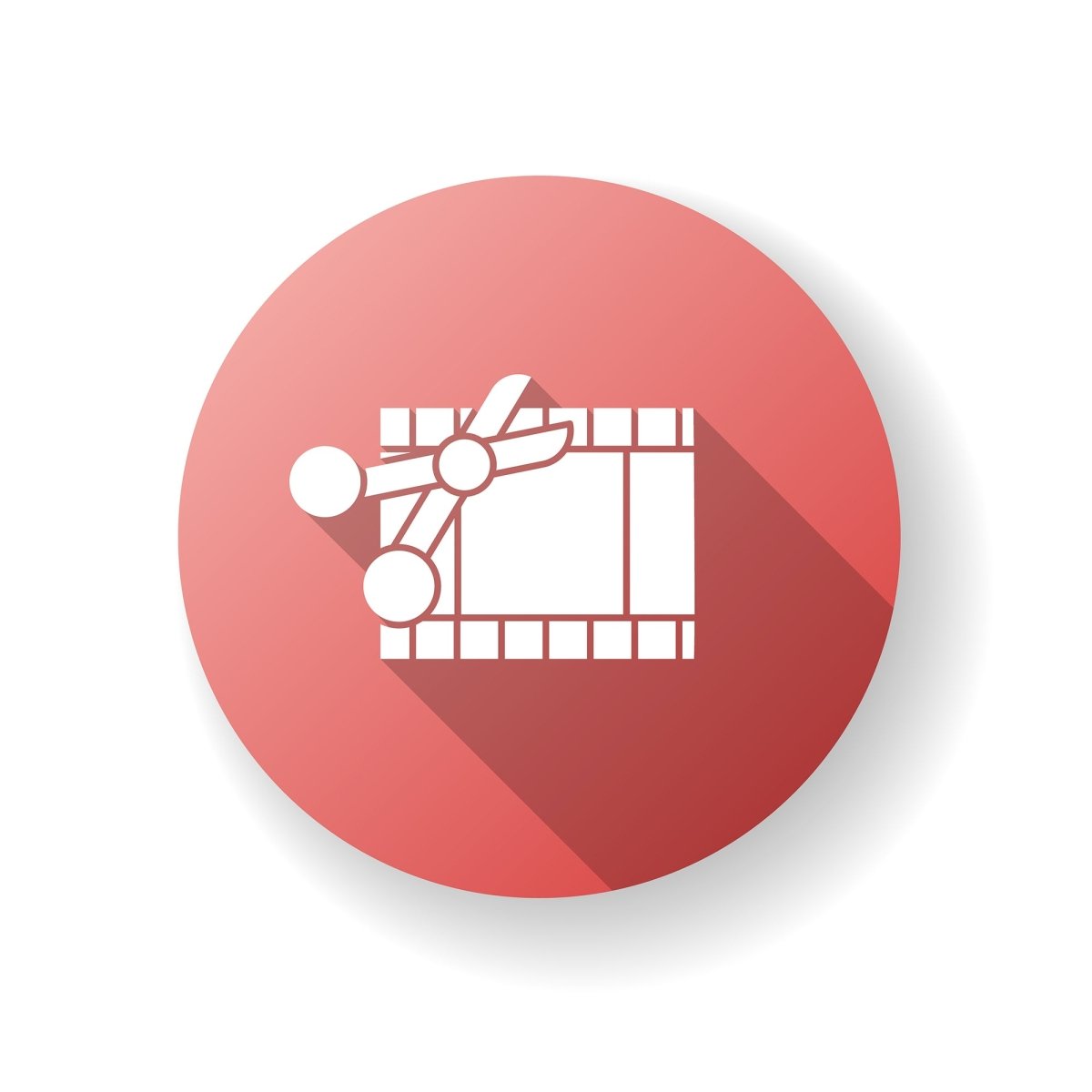 Freelance professions elements flat design long shadow glyph icons set