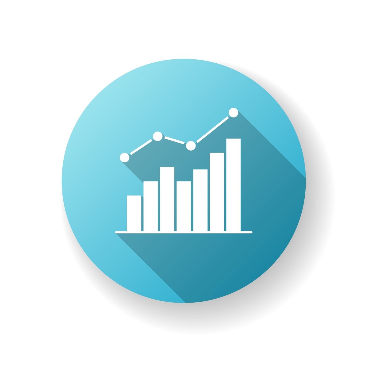 Freelance professions elements flat design long shadow glyph icons set