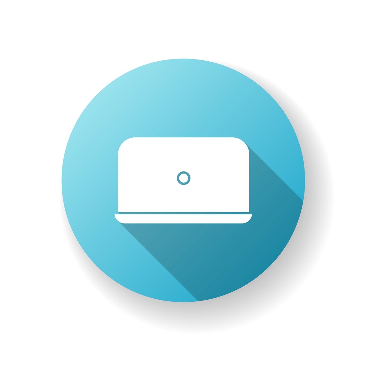 Freelance professions elements flat design long shadow glyph icons set