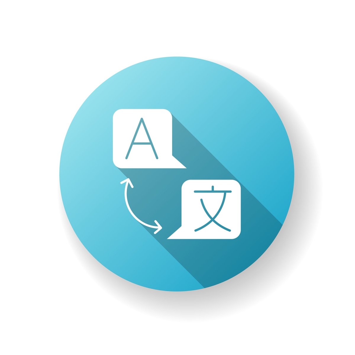 Freelance professions elements flat design long shadow glyph icons set