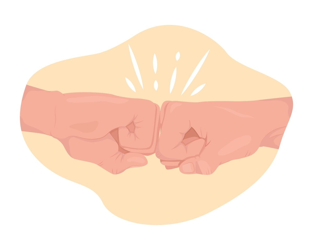 Friendly interaction 2D vector isolated illustration set