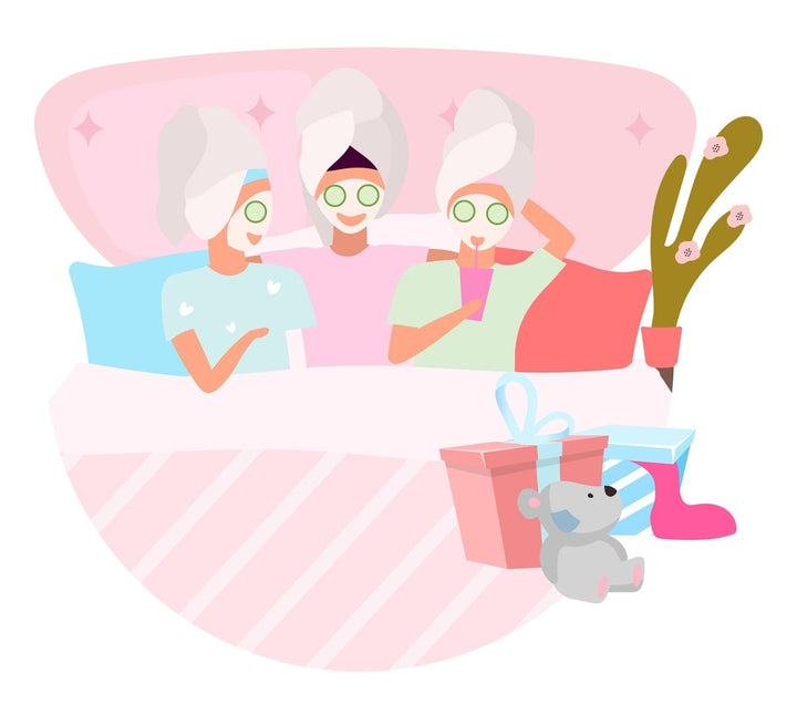 Friends pastime together flat concept icons set