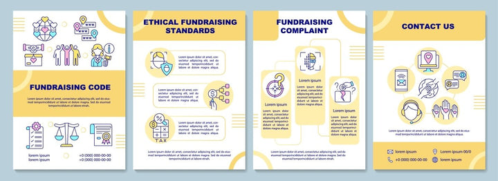 Fundraising brochure template set