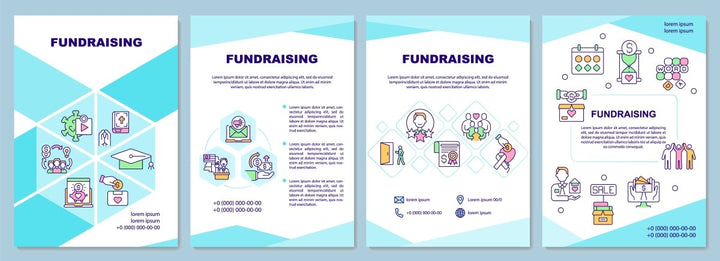 Fundraising brochure template set
