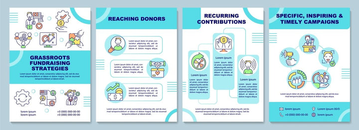 Fundraising brochure template set