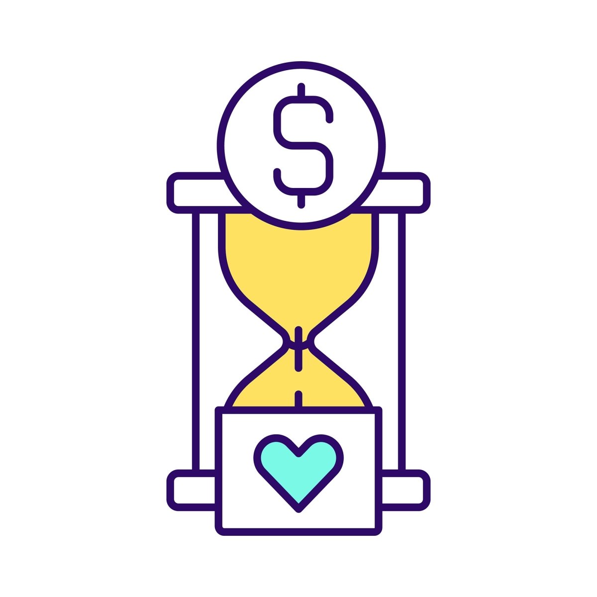 Fundraising events RGB color icons set