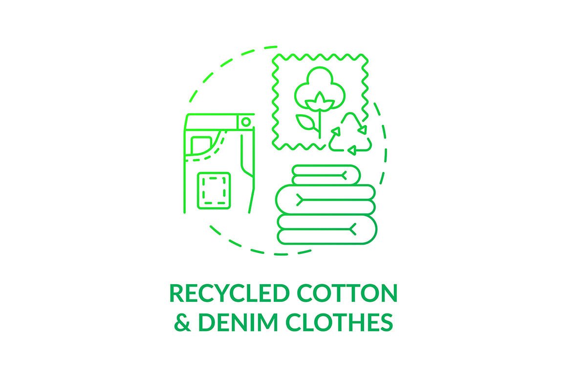 Garbage recycling trends concept icons bundle