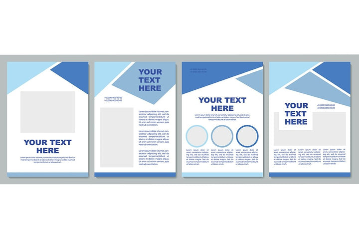 Geometric universal brochure template set