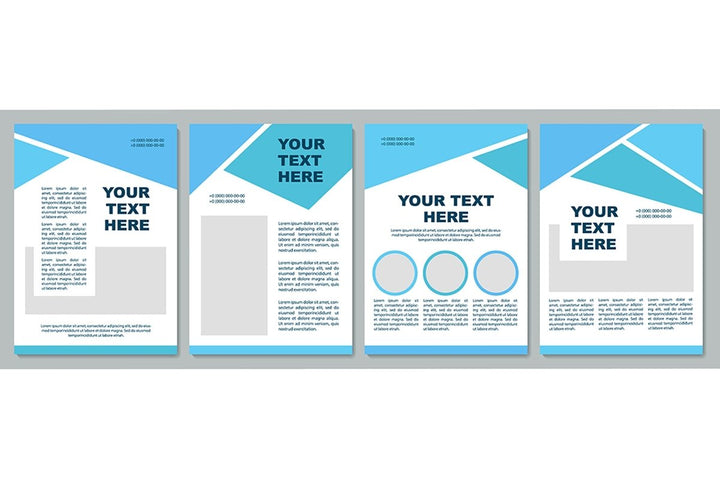 Geometric universal brochure template set