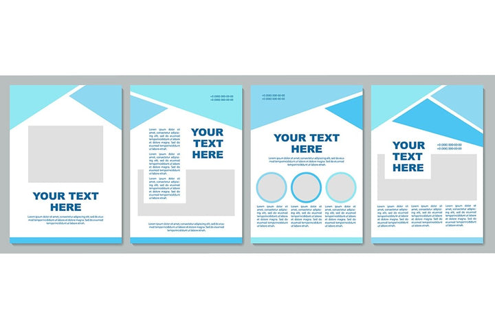 Geometric universal brochure template set